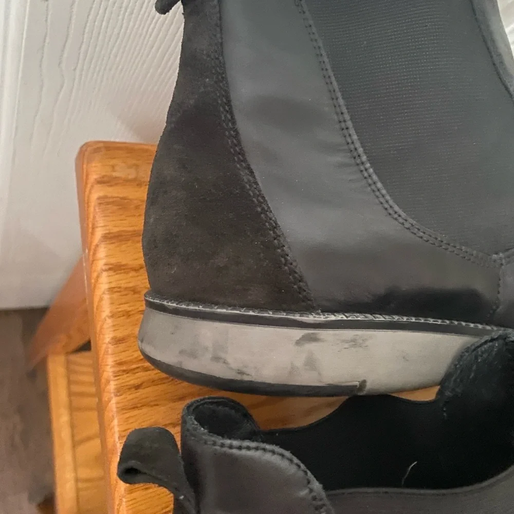 Josef Seibel Black Leather and Suede Chelsea Boots SZ 45 (11-11.5 US)